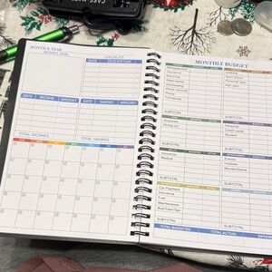 Monthly Budget Planner with Colorful Layout